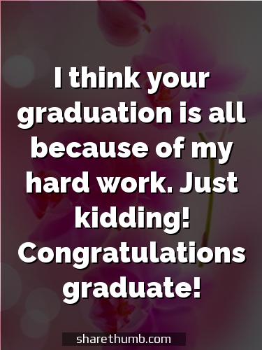graduation message to former student